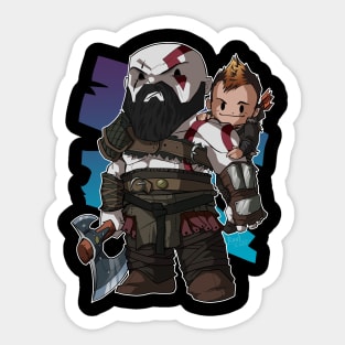 Kratos and Atreus Sticker